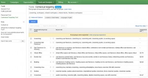 Google Contextual Targeting Tool