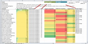 SEO Nick Keyword Matrix