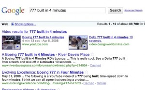 777 built in 4 minutes