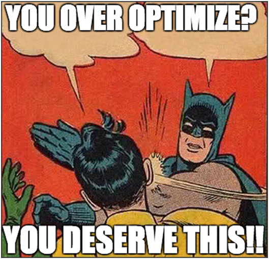 how not to over optimize your website